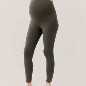 Pact Maternity Purefit Leggings GRAPE LEAF